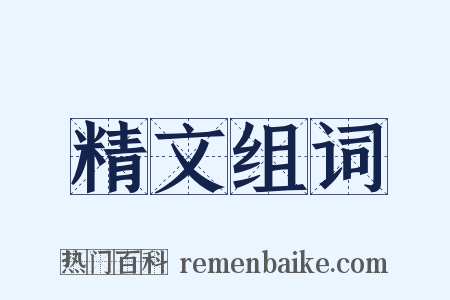 精文组词是什么意思的图片